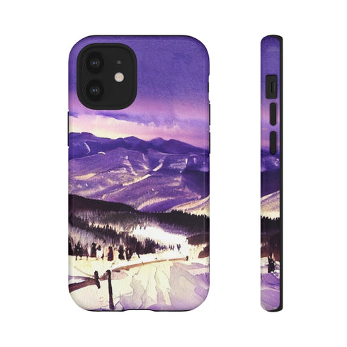 Vail Colorado at Christmas - Impact Resistant Phone Case iPhone 12 Mini Glossy